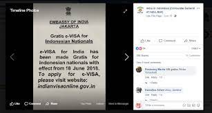 Harga visa dapat berubah tanpa pemberitahuan sebelumnya. Turis Indonesia Gratis Visa Ke India Lho