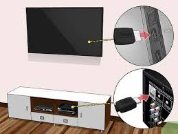 Flat Panel Tv On A Wall With No Wires