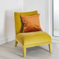 Housse de canapé, coussin et traversin, galette de chaise. Coussin D Ameublement Uni Cognac 045x045 Cm Velours 3 Suisses
