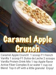 Carmel Apple Crunch Herbalife Shake Recipes Herbalife Recipes Vanilla Recipes