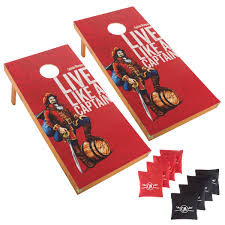 Regulation corn board hole dimensions. Captain Morgan Cornhole Outdoor Game Set 2 Wooden Regulation Size Corn Hole Toss Boards With 8 Bean Bags For Adults Walmart Com Walmart Com