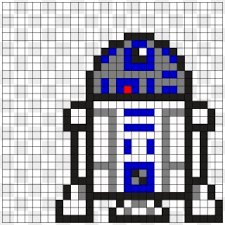 This sabine wren bead sprite is my original design and i am so pleased with her! R2d2 Pixel Art Minecraft Star Wars Hd Png Download 610x610 1810769 Pngfind