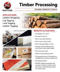 Detects small metal objects such as nails or screws. Raptor Polymer Composite Nails Staples Applications Timber Processing