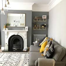 Grey And Mustard Yellow Living Room Grey Home Living Room Victorian Living Room