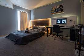 Warm white led lamps with a color temperature of up to 2700 k are suitable for cozy lighting. A Guy Room Small Room Design Bedroom Setup Room Design Bedroom
