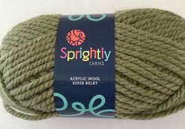 Sprightly Yarns Acrylic Wool Super Bulky Yarn Color 504 003 Misty Green Acrylic Wool Yarn Colors Super Bulky Yarn