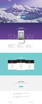 Snow Is A Free Html5 Bootstrap Landing Website Template Created With Bootstrap 3 It Is Great To Showcase A Product App Landing Page Landing Page Wordpress App