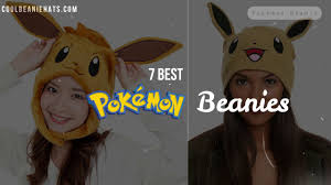 A variety of beanie hat knitting patterns with cables, texture, colorwork. 7 Best Pokemon Eevee Beanies Knit Hats Winter Hats