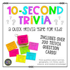 We've included some easy kids trivia and some hard questions (with answers) for topics like disney, science, movies, history and more. Kids Trivia Combination Bundle Critical Thinking Activities Trivia Questions For Kids Science Trivia