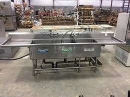 dual side drain boards, rinse assembly