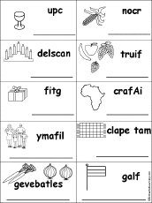 Below are 8 items found during the celebration of kwanzaa. Kwanzaa Crafts And Activities Enchanted Learning Software