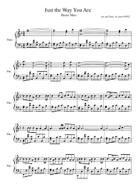 The music video was released on september 8, 2010. Bruno Mars Just The Way You Are Sheet Music Chris3169512
