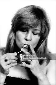 Photo of Sandy DENNY; Posed portrait of Sandra Denny, lighting a... News  Photo