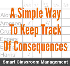 A Simple Way To Keep Track Of Consequences Smart Classroom
