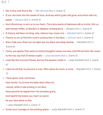 Lady macbeth's character is one of the most interesting examinations of gender in shakespeare, and her power is tied to her unique relationship with her shakespeare doesn't use any quotes. perhaps your teacher told you to find quotes meaning that you quote from the play that shakespeare wrote. Courage Quotes In Macbeth Act 1 Quotes Macbeth Sjt 2017 2018 Dogtrainingobedienceschool Com