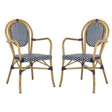 Rosen 2pk All Weather Wicker Patio Stackable Arm Chair Safavieh Target In 2020 Outdoor Dining Chairs Dining Chairs Patio Furnishings