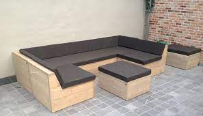 steigerhouten lounge bank hoekbank meubels tuin meubelen