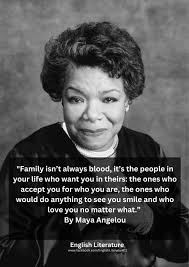 Family isn't always blood, it's the people in your life who want you in  theirs: the ones who accept you for who you are, the ones who would do  anything to see