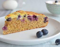 Du möchtest einen einfachen kuchen backen? Mandelkuchen Mit Blaubeeren Und Schmandguss Jutta Nowak