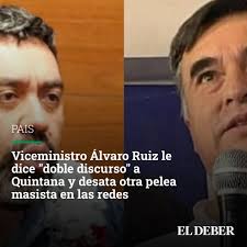 Viceministro Álvaro Ruiz le dice "doble discurso" a Quintana y desata otra  pelea masista en las redes En 2019 varios dirigentes y exautoridades del  MAS viajaron a Argentina a reunirse con Evo