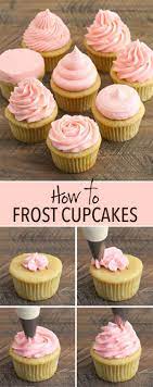 How To Frost Cupcakes Step By Step Tutorial With Video Frosting Recipes Desserts Cupcake Recipes