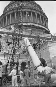 Texas capitol building with mostly cloudy sky at sunset. Under Construction The U S Capitol Picture This Library Of Congress Prints Photos