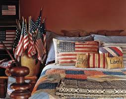Diy burlap american flag pillow: Patriotic Decor 4th Of July Red White And Blue Decorating Ideas