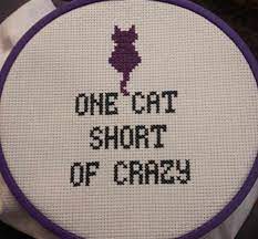 Funny + free cross stitch pattern for pet lovers. 23 Funny Cross Stitch Patterns