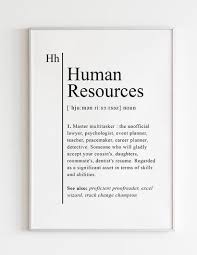 Human Resource Definition Print Recruiter Gifts Human Etsy In 2020 Human Resources Quotes Human Resources Office Human Resources