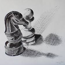 Knight And Pawn Chess Pieces Drawing By Sonya Delaney To become great at chess you must understand these powers and how they can be used to win the game. knight and pawn chess pieces by sonya delaney