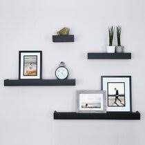 Acrylic floating shelves for wall,clear shelves for wall,acrylic shelf for bedroom,kitchen, living room, bathroom, office,clear acrylic floating wall shelf set with cable hole (2 pack) $7.99. Office Wall Display Shelves You Ll Love In 2021 Wayfair