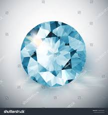 Realistic Blue Diamond With Light Reflections Shiny Vector Gemstone Illustration Ad Affiliate Diamond Light Re Abstract Illustration Stock Illustration