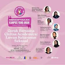 3,191 likes · 31 talking about this. Webinar Perempuan Gerak Bersama Civitas Academica Lawan Kekerasan Seksual Widya Sari 23 Feb 2021 Acara Atmago Warga Bantu Warga