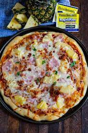 Homemade Pizza Hawaiian Pizza Recipe Crazy For Crust Recipe Pizza Recipes Homemade Homemade Hawaiian Pizza Recipe Homemade Hawaiian Pizza