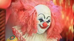 Scary clown robot smiling. | Stock ...