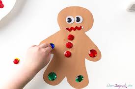 Gingerbread christmas decorations sort by: Decorate A Gingerbread Man Art Activity For Kids
