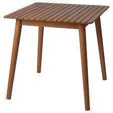 Find images of garden table. Hattholmen Eucalyptus Light Oak Table Outdoor Ikea