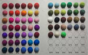 Details About Color Chart Sample Of Woolen Bright Pom Pom Felt Balls For Wholesale Order