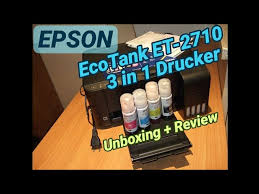 / مباشر آخر اصدار من الموقع الرسمى للشركة كانو. Epson Ecotank Et 2710 Multifunktionsdrucker Unboxing Review Youtube