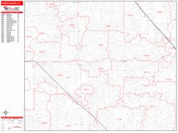 Zoom in and zoom out the satellite map. Garden Grove California Zip Code Wall Map Red Line Style By Marketmaps Mapsales Com