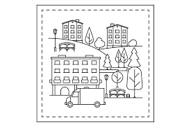 New york city coloring pages — color this book. Coloring Page With City Landscape By Smartstartstocker Thehungryjpeg Com