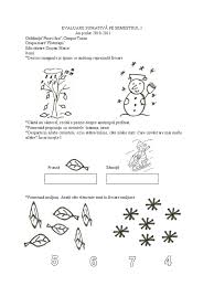 Teste de evaluare finala desfasurate la grupa mare educatoare: Evaluare Sumativa Pe Semestrul 1