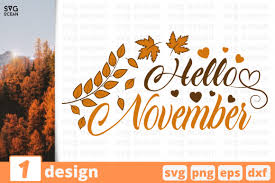 Download Hello November Graphic By Svgocean Creative Fabrica Yellowimages Mockups