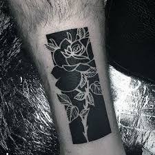 Black And White Space Tattoo Negative Space Tattoo 27 All Black Tattoos Black Tattoos Tattoos For Guys