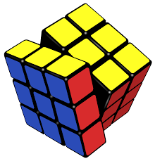 He originally called it the magic cube however in 1980 it was renamed after its creator and is known since as the rubik's cube. File Rubik S Cube Almost Solved Svg Wikimedia Commons