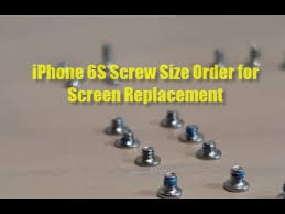 Screw Size Diagram For Iphone 6s Screen Replacement When You Mixed Up