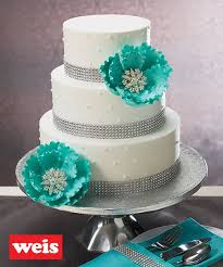 Weis Quality Exclusive Wedding Cake 10x8x6 Serves 78 3 Tiers Customizable Simple Wedding Cake Wedding Cake Peonies Sparkle Wedding Cakes