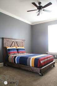 This compact, lightweight bed neatly folds in half with a simple clasp for your convenience, while caster wheels make it easy to maneuver and store away until company arrives. Diy Platform Bed On Wheels Shanty 2 Chic