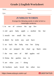 Each section has multiple worksheets. English Grammar Worksheet Pdf For 5th Grade Students By Nithya Issuu