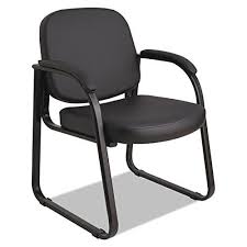 Alera Alerl43c16 Genaro Series Sled Base Guest Chair Black Vinyl Guest Chair Alera Chair